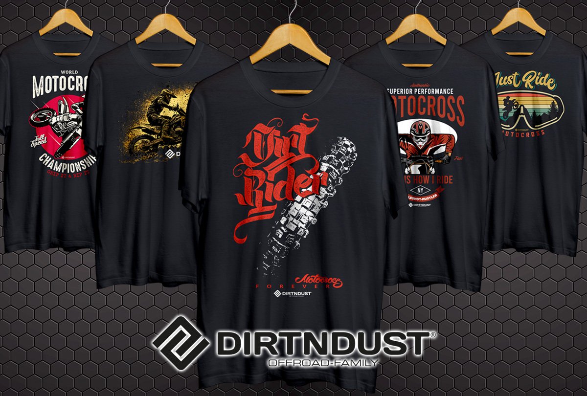 DirtNDust® Motocross-T-Shirts: Zeige deine Leidenschaft auch abseits der Strecke!